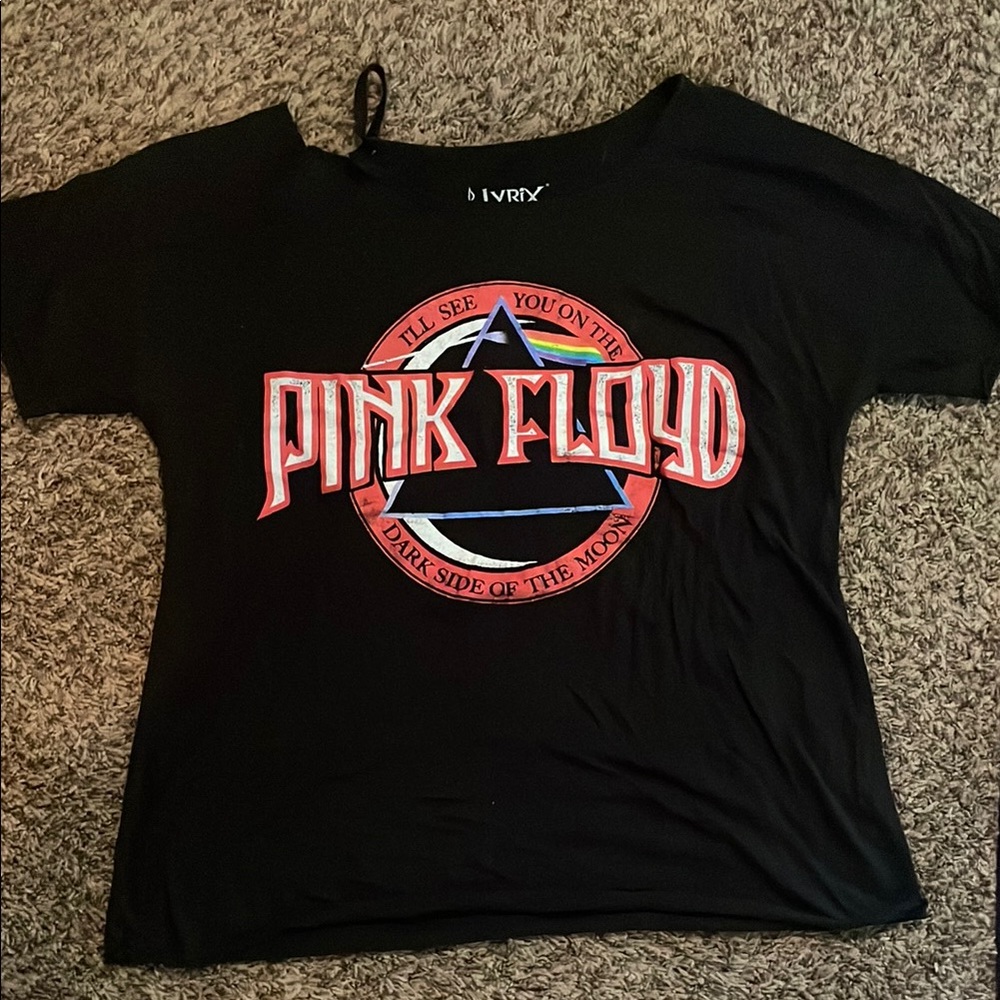 Black Pink Floyd Graphic Tee